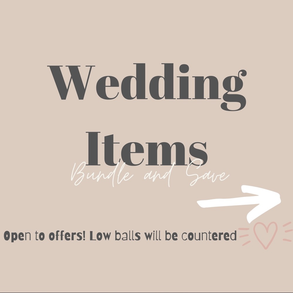 WEDDING ITEMS! 🤍💍
